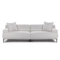 Modern Abisko Mist Gray Fabric Sofa